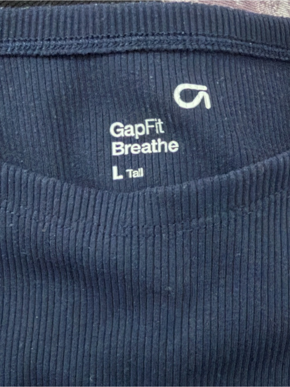 GAP Navy High-Neck Ribbed Tank - Picture 3 of 3